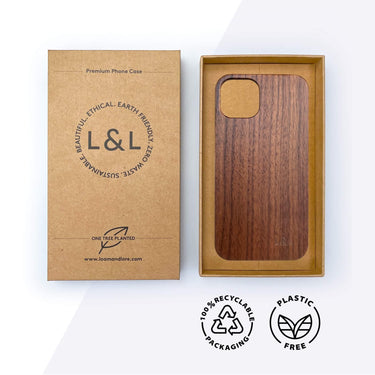 Eco Friendly American Walnut iPhone 13 Case